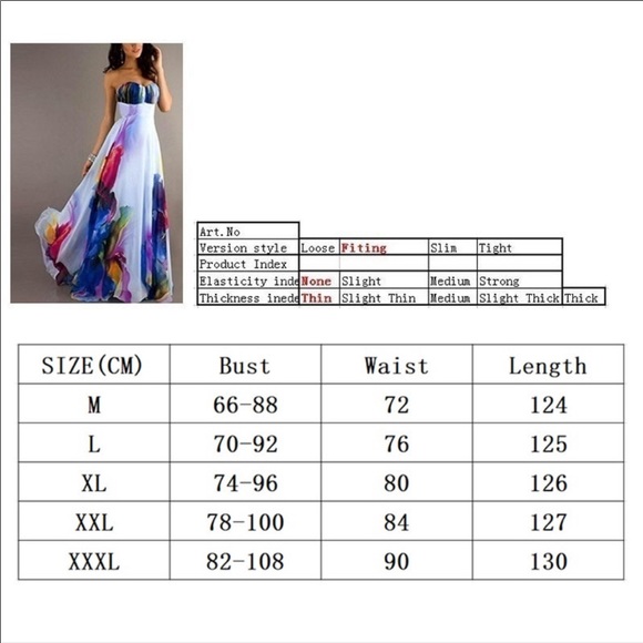 Top Quality Sexy Boho Strapless Floral Dre… - Picture 4 of 8